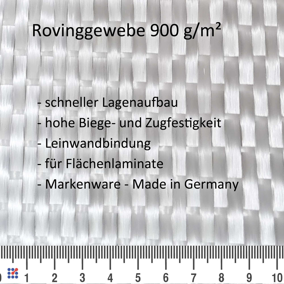 SALE: Rovinggewebe 580 g/m², Atlasbindung, Glasrovinggewebe
