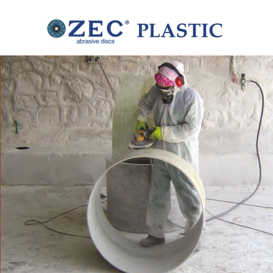 ZEC PLASTIC 178mm Universalschleifscheibe GFK. Beton, Beschichtungen Korn 12, 16, 24, 36