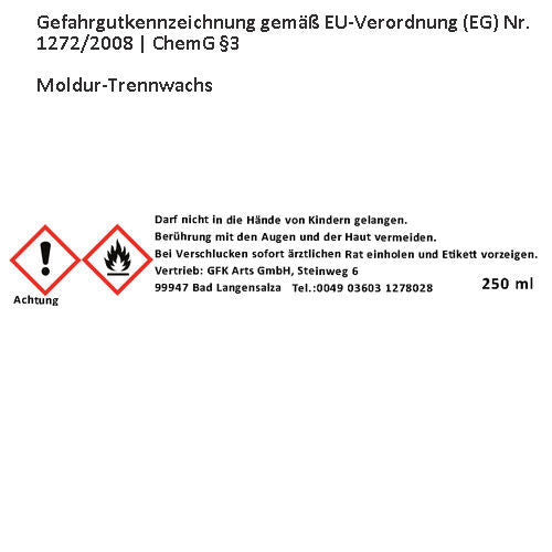 Moldur Trennwachs 250 ml Tube Formentrennmittel
