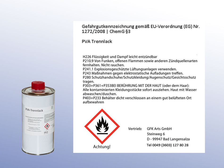 PVA Trennlack 250, 500 & 1000 ml Folientrennmittel