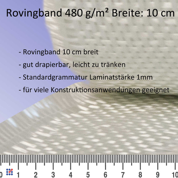 Rovingband, Feingewebeband 5 cm bis 28 cm Breite