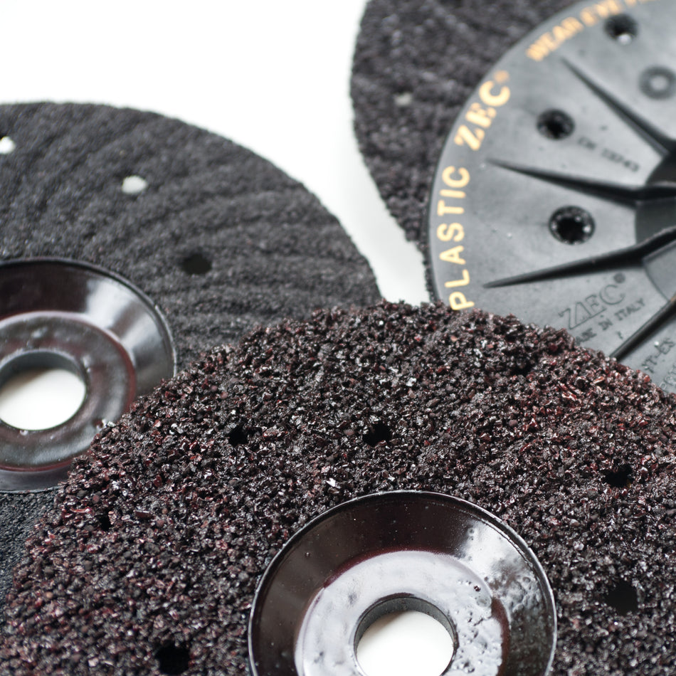 ZEC PLASTIC 178mm Universalschleifscheibe GFK. Beton, Beschichtungen Korn 12, 16, 24, 36