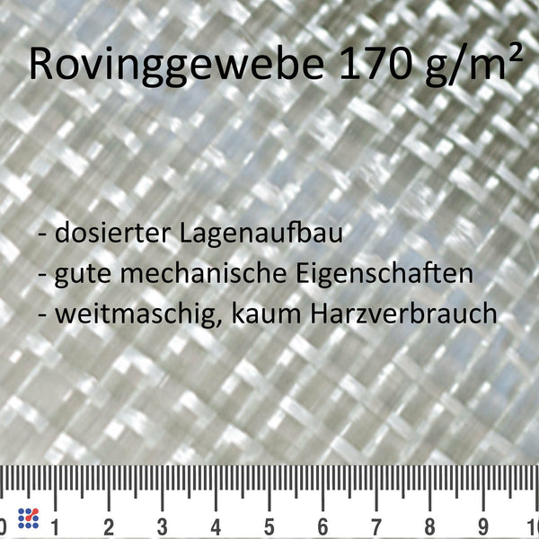 Rovinggewebe 170 g/m², Leinwand
