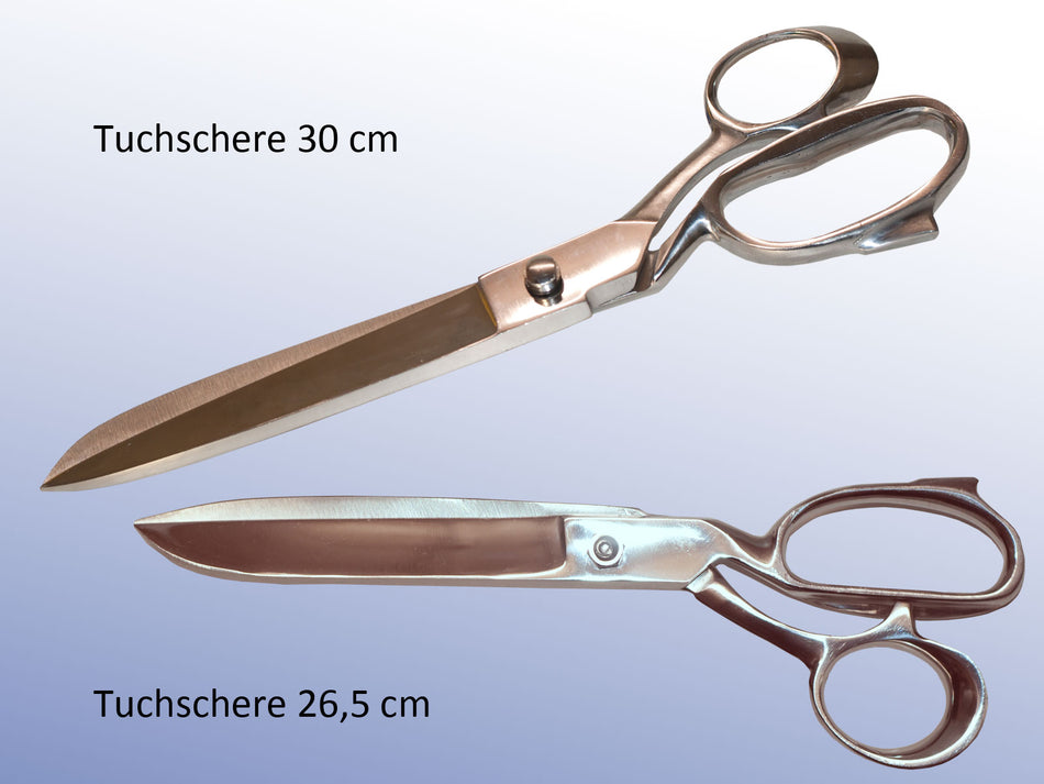 Stoffschere 26,5 cm & 30 cm, Tuchschere, Gewebeschere, stabil & zuverlässig