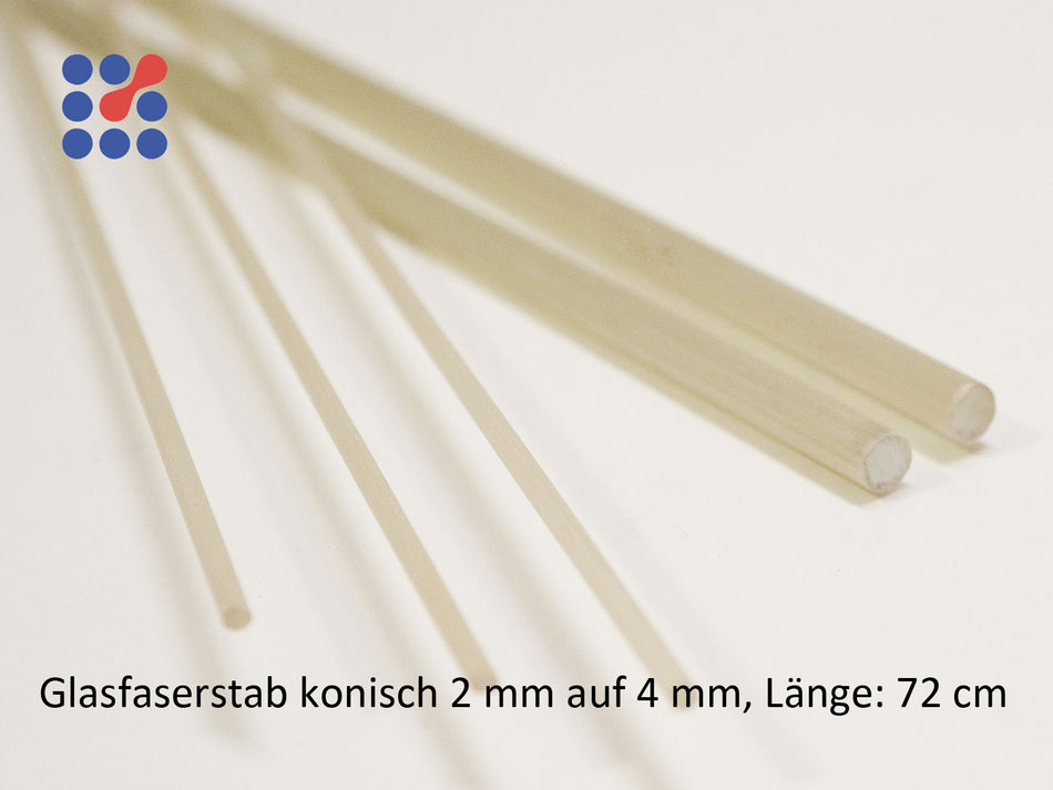 Glasfaserstab, Rundstab, konischer Glasfiberstab, verschiedene Größen, puldtrudiert