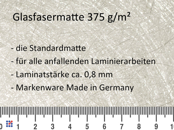 GFK Komplettset selber zusammenstellen: Ortho-Harz, Matte 375 & 600 g/m²