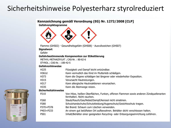 1 kg Polyesterharz Orthophtal, inkl. Härter